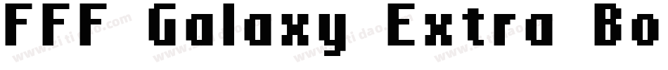 FFF Galaxy Extra Bold Extended字体转换